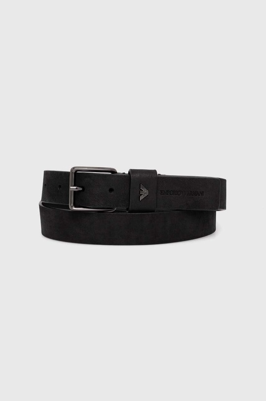 Emporio Armani pasek skórzany czarny Y4S650.YQ89I