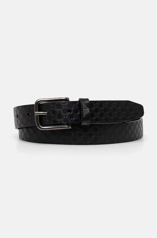 Emporio Armani pasek skórzany czarny Y4S649.YQ88I