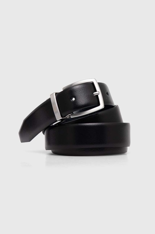 Двосторонній шкіряний ремінь Armani Exchange чорний 951420.4F901