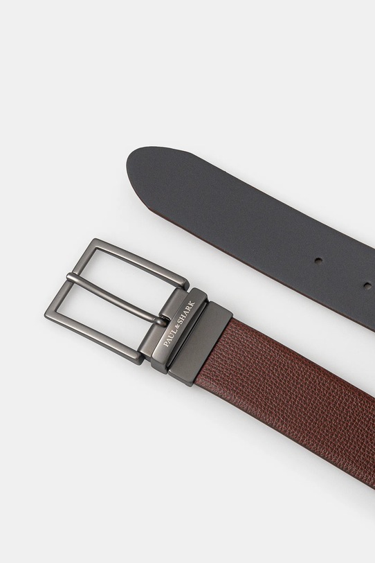 Paul&Shark curea de piele cu doua fete 14316024 maro SS25