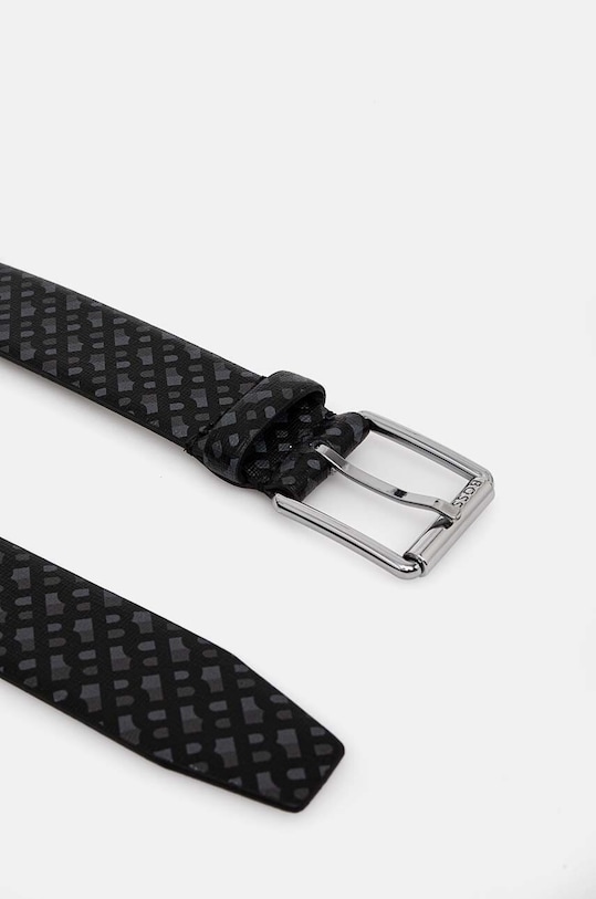 BOSS curea de piele 50529637 negru AW24