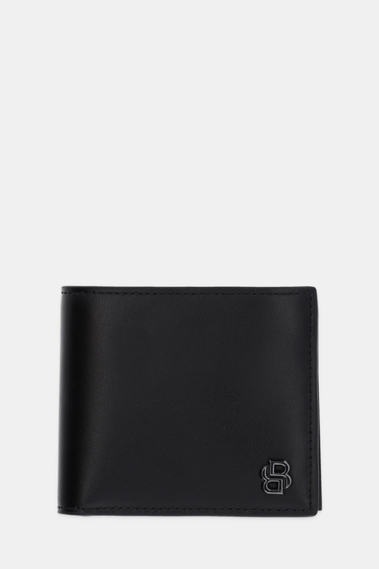 Δερμάτινο πορτοφόλι + μπρελόκ BOSS 50529500 μαύρο AW24