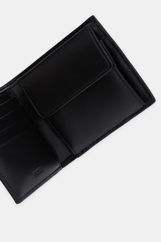Δερμάτινο πορτοφόλι + μπρελόκ BOSS 50529500 μαύρο