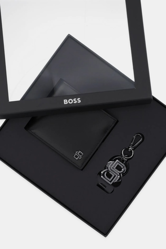 Δερμάτινο πορτοφόλι + μπρελόκ BOSS 50529500