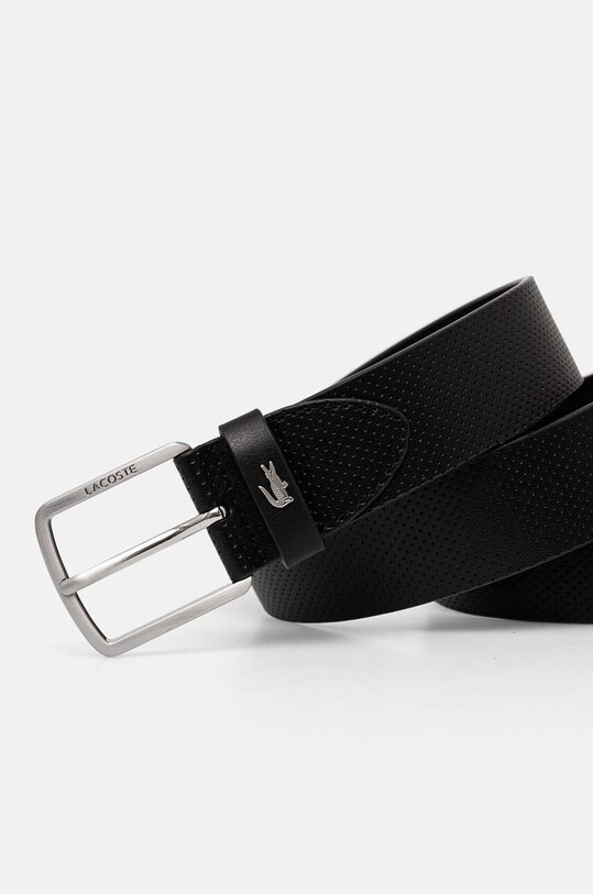 Akcesoria Lacoste etui na karty i pasek skórzany RC4092 czarny
