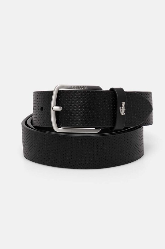 Lacoste etui na karty i pasek skórzany RC4092 czarny