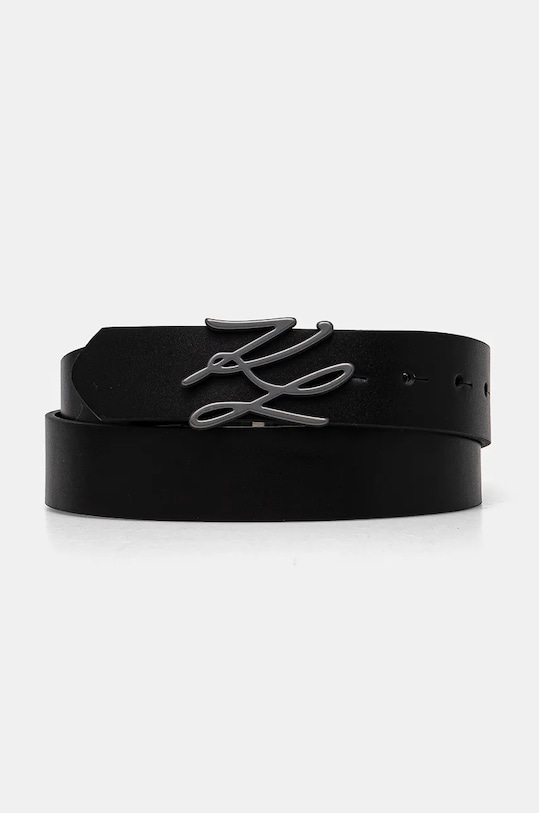 Karl Lagerfeld pasek skórzany czarny 544450.815300