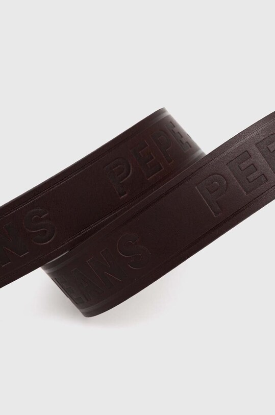 Pepe Jeans pasek skórzany DAYTON BELT PM021027 brązowy AW24