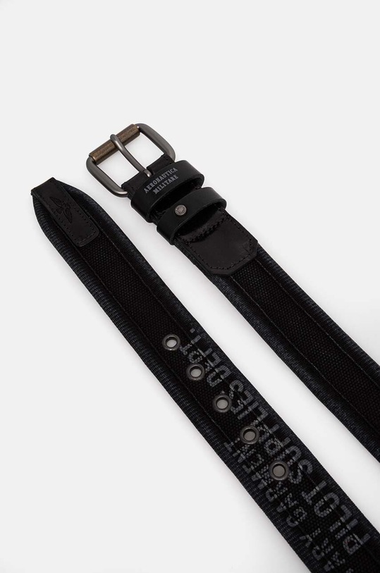 Aeronautica Militare cintura CI310CT2925 nero AW24