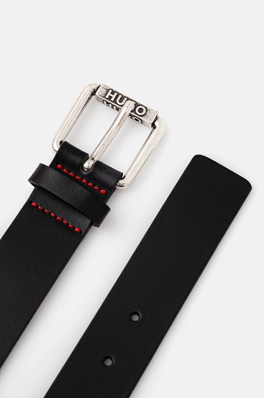 HUGO curea de piele 50529890 negru AW24