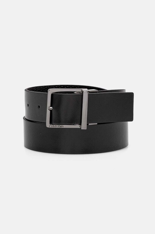 Calvin Klein curea de piele cu doua fete K50K512337 negru AW24