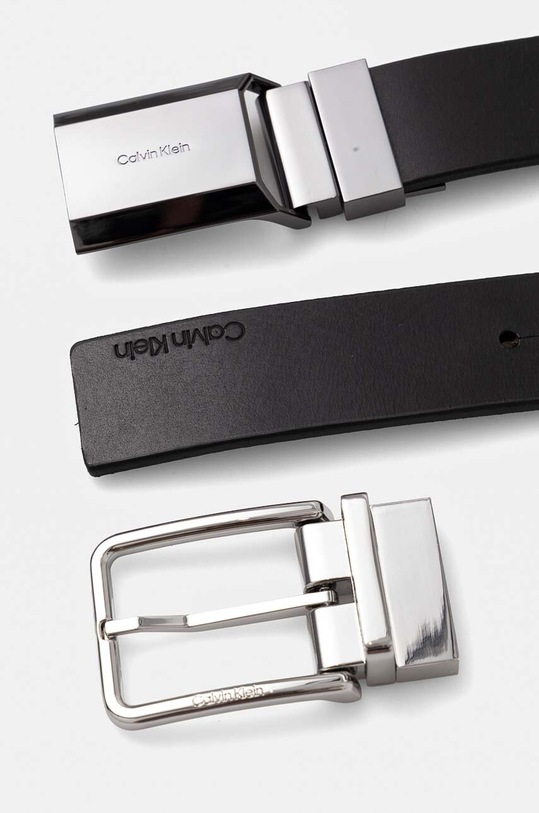 Doplňky Oboustranný kožený pásek Calvin Klein K50K512392 černá
