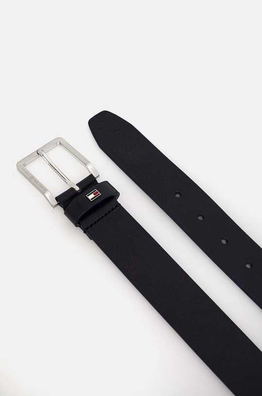 Tommy Hilfiger pasek skórzany AM0AM12554 granatowy AW24