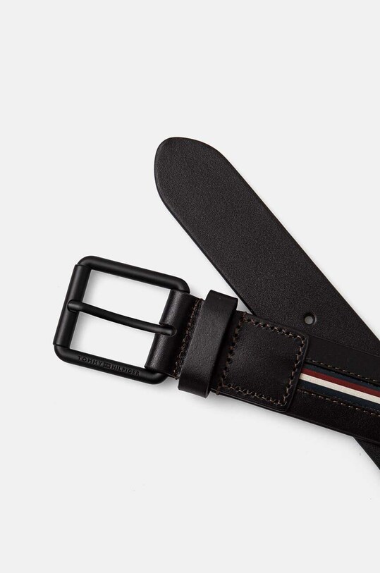 Tommy Hilfiger pasek skórzany AM0AM12813 brązowy AW24