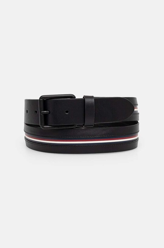 Tommy Hilfiger curea de piele negru AM0AM12813