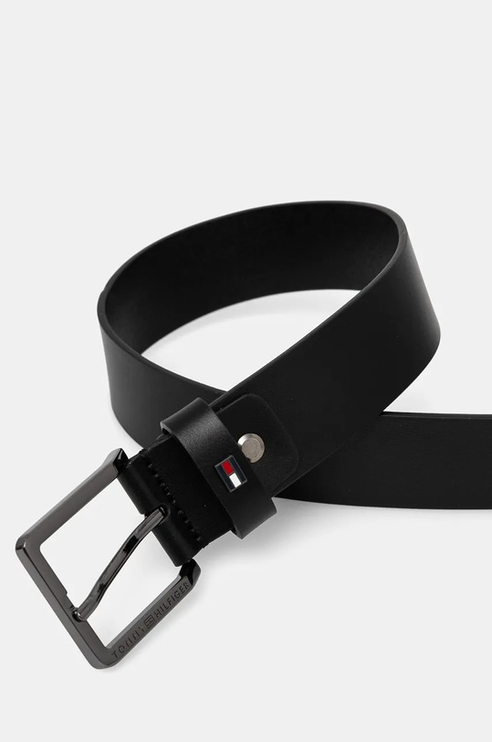 Tommy Hilfiger pasek skórzany AM0AM12819 czarny AW24