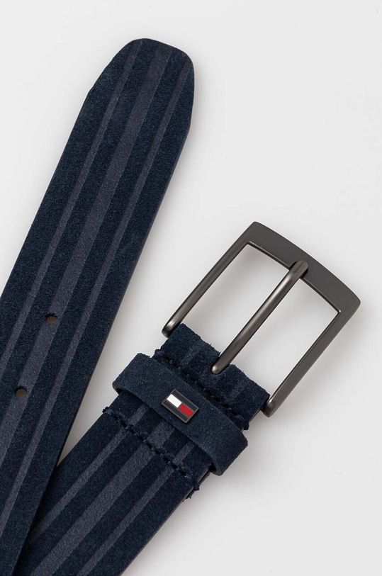 Шкіряний ремінь Tommy Hilfiger AM0AM12820 темно-синій AW24