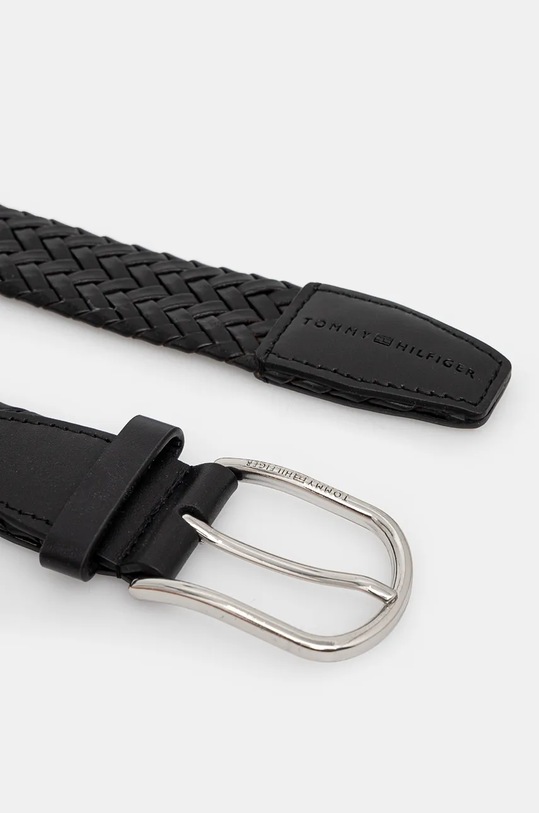 Kožený pásek Tommy Hilfiger AM0AM12824 černá AW24