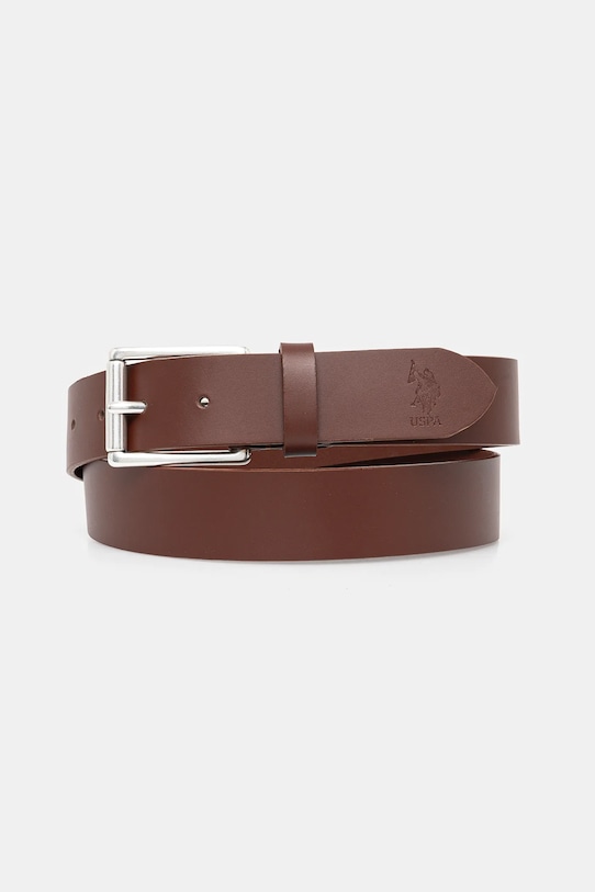 Kožený pásek U.S. Polo Assn. Hitchcock hnědá AIUH32315MHA