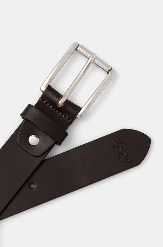 Кожаный ремень U.S. Polo Assn. Hitchcock AIUH32315MHA коричневый SS25
