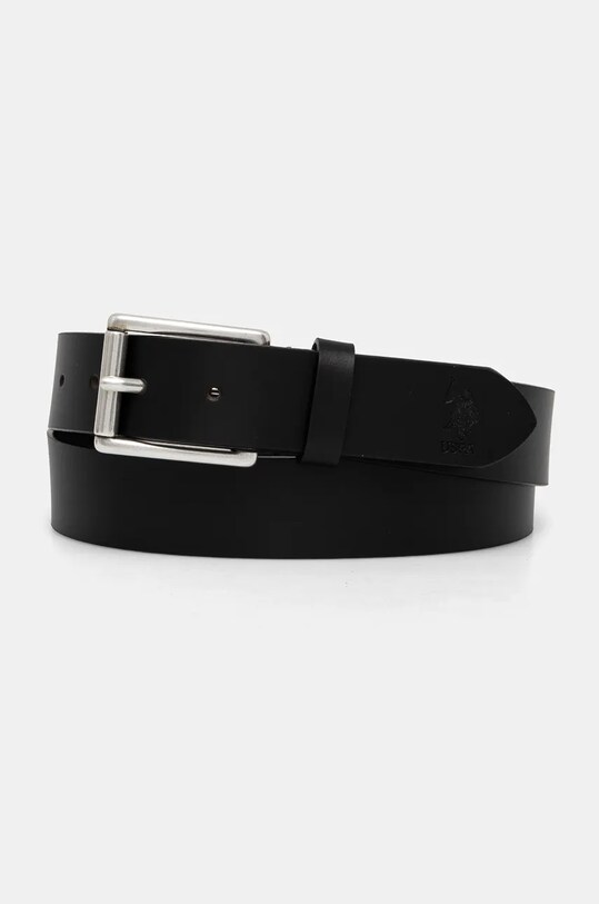 Шкіряний ремінь U.S. Polo Assn. Hitchcock чорний AIUH32315MHA