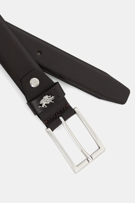 U.S. Polo Assn. pasek skórzany Hitchcock AIUH32375MHN brązowy AA00