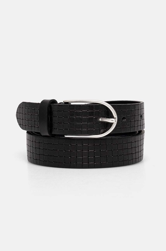 Sisley pasek skórzany czarny 6G8ZSL016