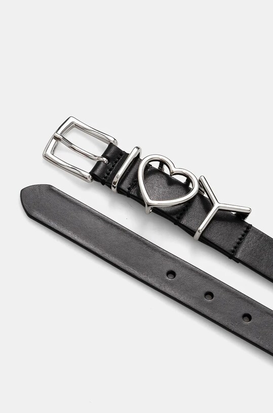 Y/Project curea Y HEART BELT 25MM 621BE008 negru AW24