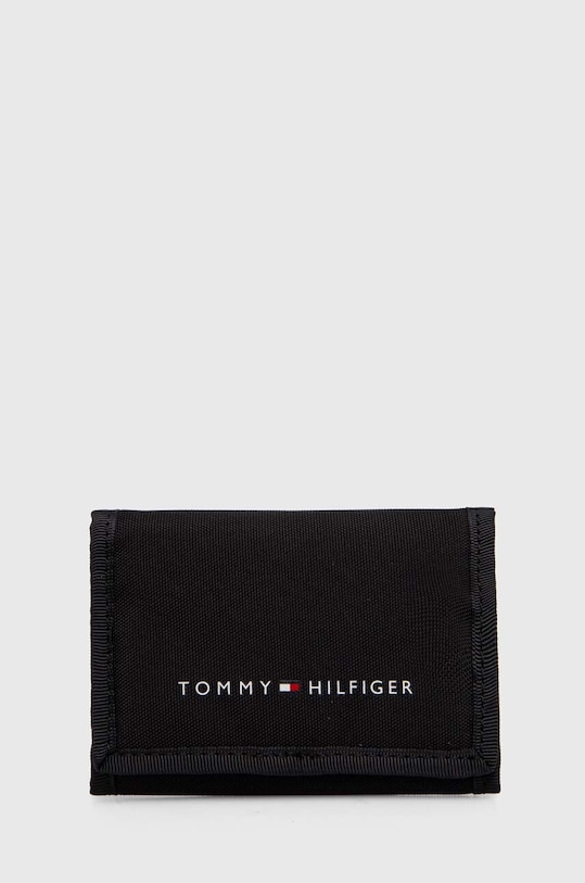Dječji novčanik Tommy Hilfiger tekstil crna AU0AU01778