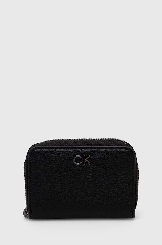 Peněženka Calvin Klein hladký černá K60K612177