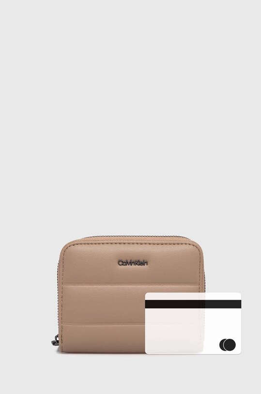 Novčanik Calvin Klein K60K612201 bež