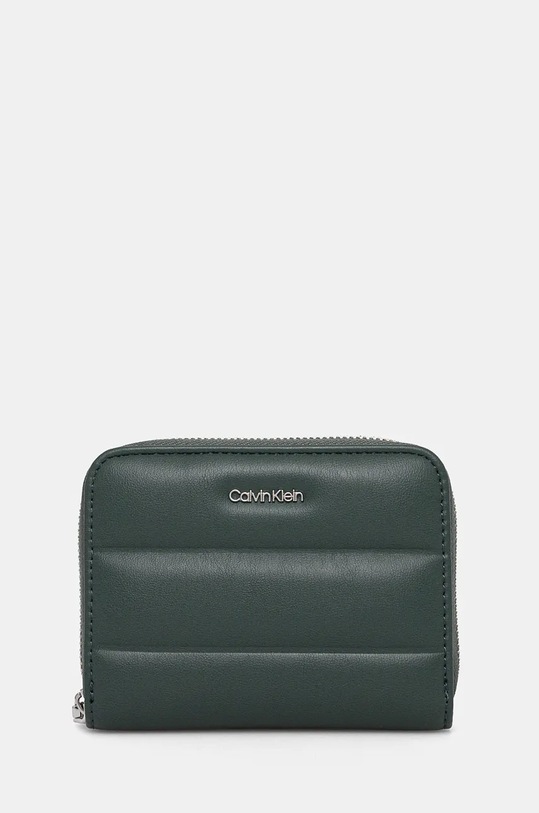Peňaženka Calvin Klein jednofarebný zelená K60K612201