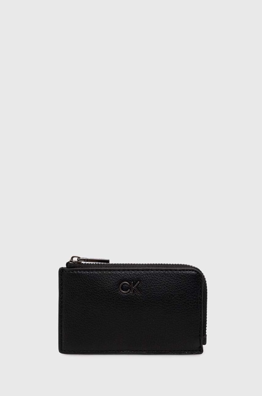 Calvin Klein etui na karty imitacja skóry licowej czarny K60K612281