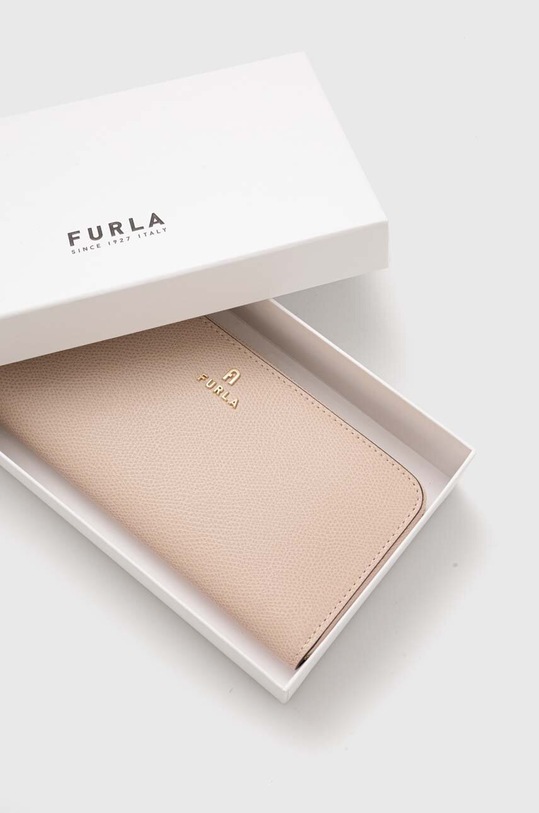 Δερμάτινο πορτοφόλι Furla μπεζ WP00313.ARE000.B4L00