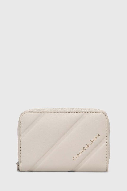 Портмоне Calvin Klein Jeans изкуствена кожа бежов K60K612256