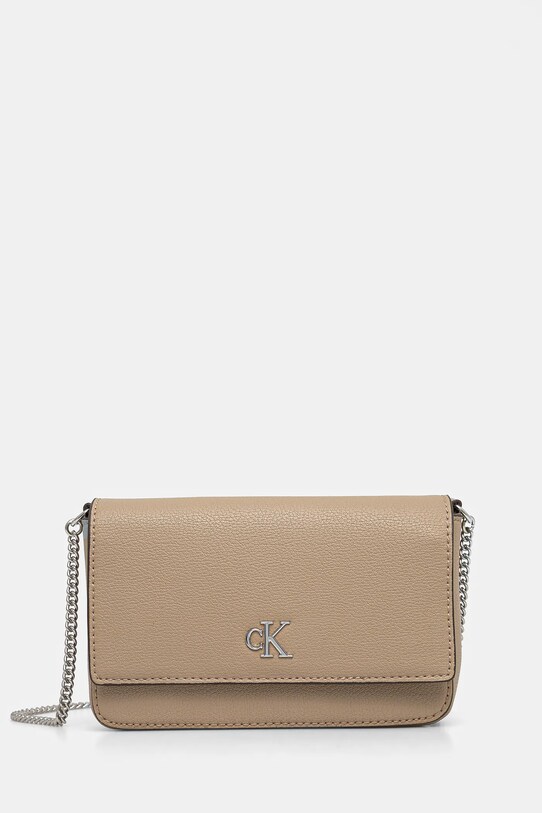 Calvin Klein Jeans torebka nie mieści A4 beżowy K60K612260
