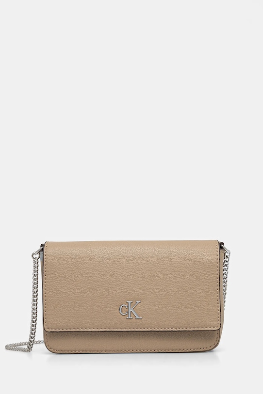Calvin Klein Jeans torebka nie mieści A4 beżowy K60K612260