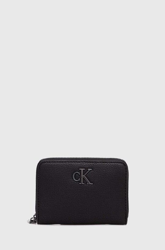 Гаманець Calvin Klein Jeans імітація лицьової шкіри чорний K60K612262