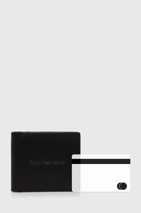 Calvin Klein Jeans portfel skórzany K50K512059 czarny