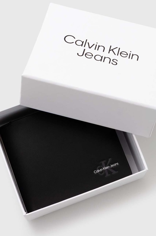 Akcesoria Calvin Klein Jeans etui na karty skórzane K50K512172 czarny