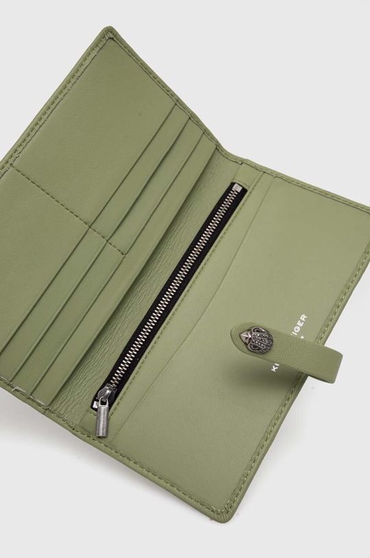 Akcesoria Kurt Geiger London portfel skórzany KENSINGTON SOFT WALLET 2712076109 zielony