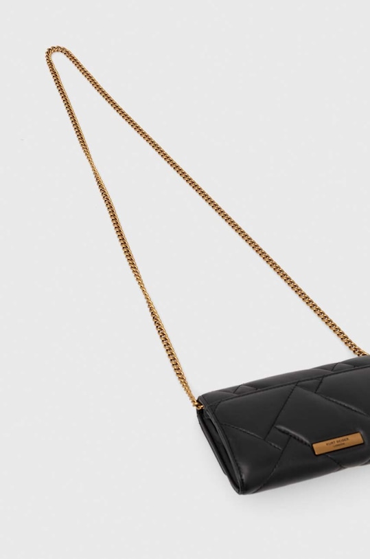 Kurt Geiger London poseta piele WALLET ON CHAIN PUFF 2732600109 negru AW24