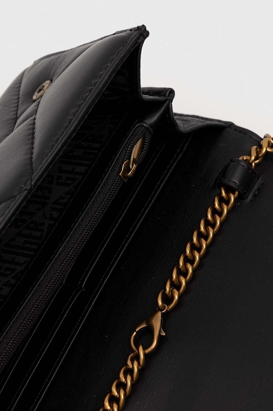 Kurt Geiger London poseta piele WALLET ON CHAIN PUFF 2732600109 negru