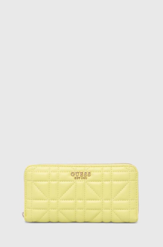 Guess portfel ASSIA imitacja skóry licowej zielony SWQG84.99460