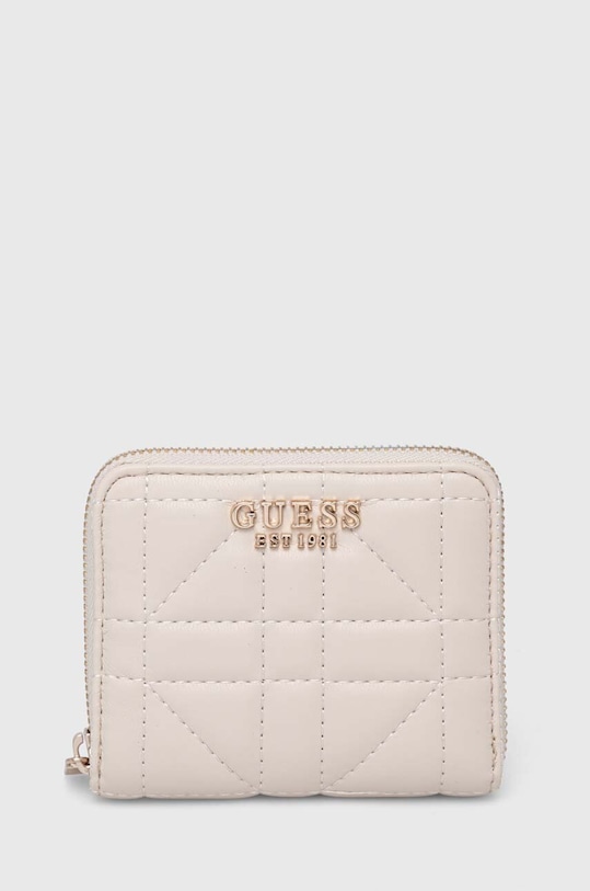 Guess portfel ASSIA imitacja skóry licowej beżowy SWQG84.99370