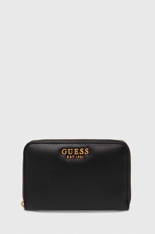 Guess portfel LAUREL imitacja skóry licowej czarny SWVA85.00400