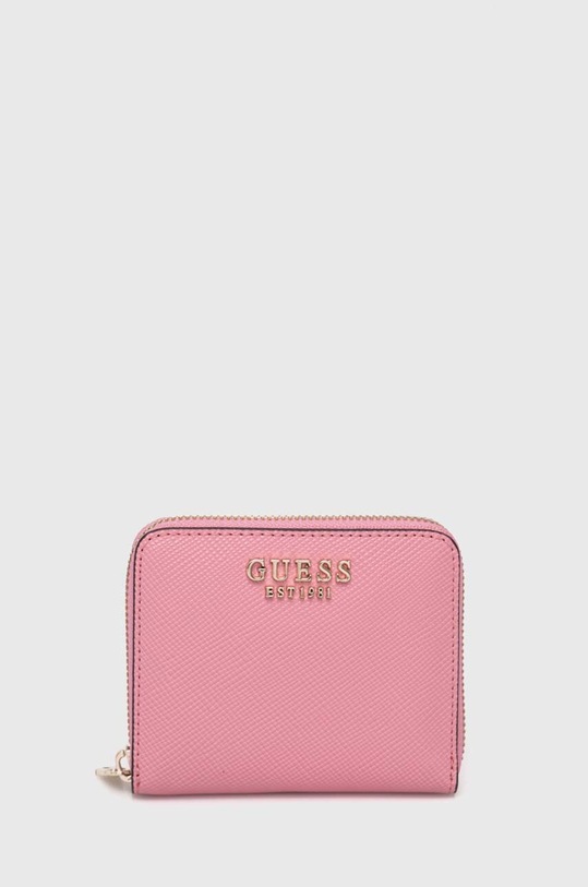 Guess portfel LAUREL imitacja skóry licowej różowy SWXG85.00370