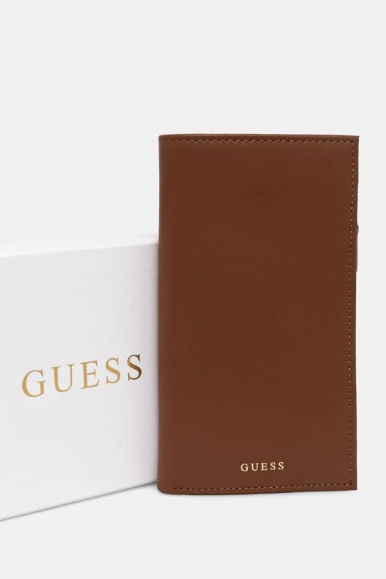 Guess portfel skórzany brązowy RW1653.P4301