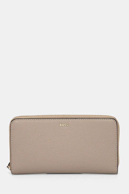 BOSS portofel de piele piele bej 50523659