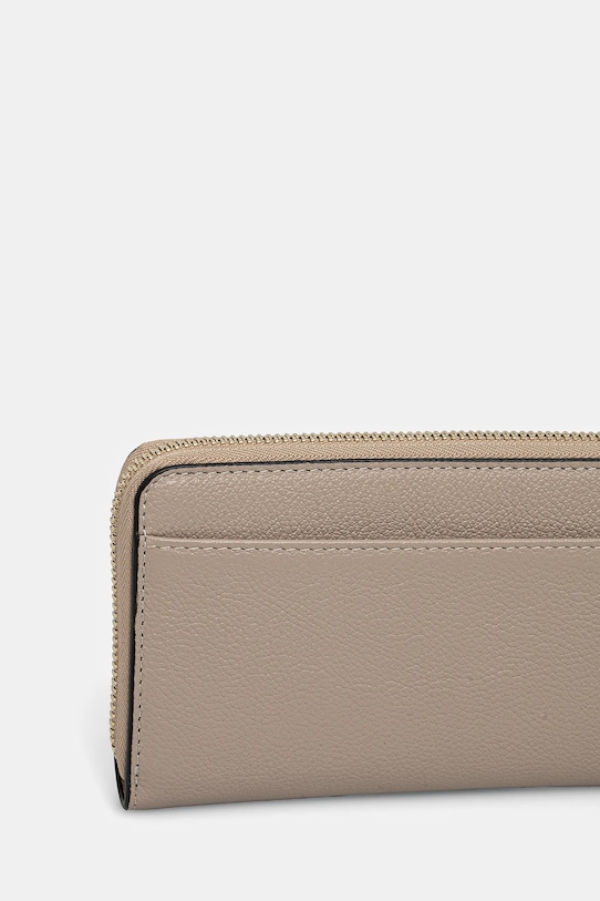 BOSS portfel skórzany 50523659 beżowy SS25